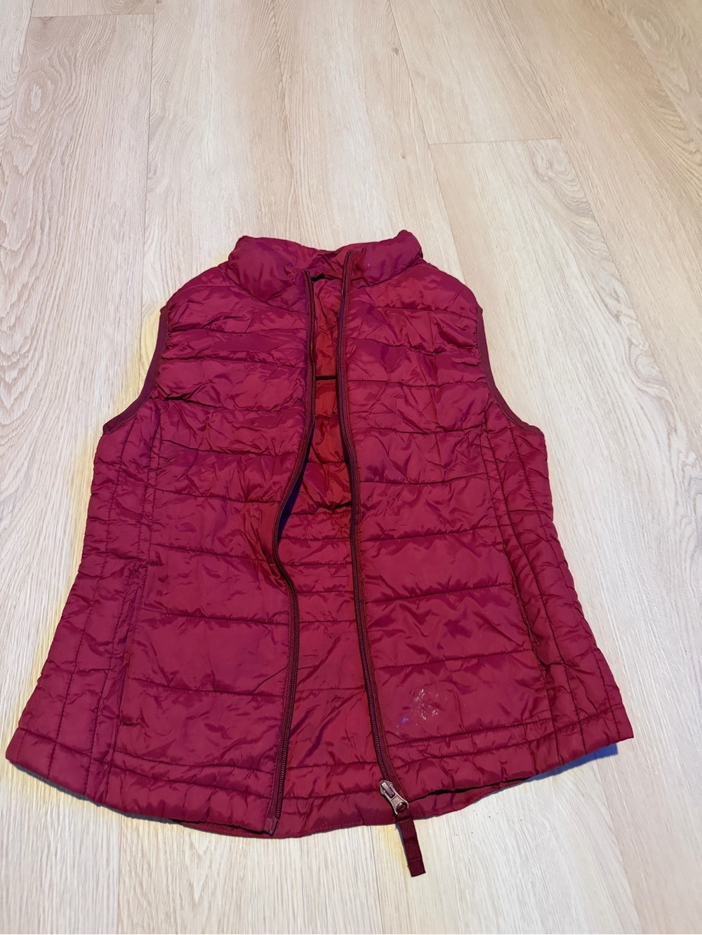 Maroon Puffer Vest